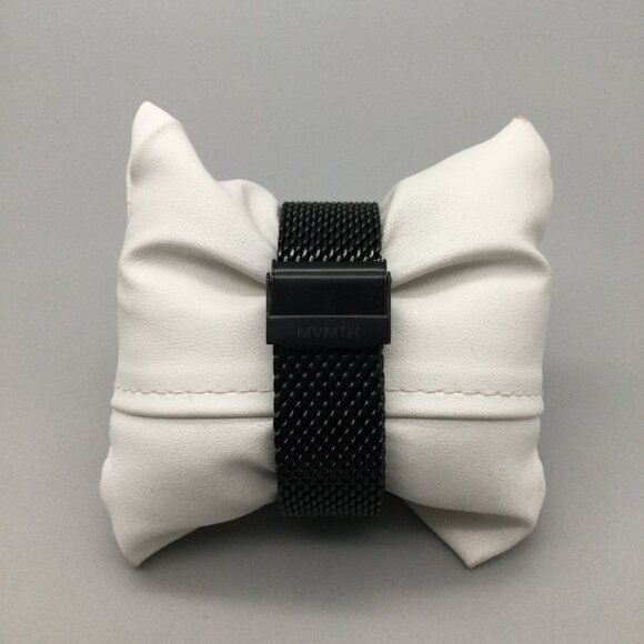 MVMT Voyager Chronograph Watch Men 42mm Black Date Mesh Band BOX New Battery - Picture 4 of 15